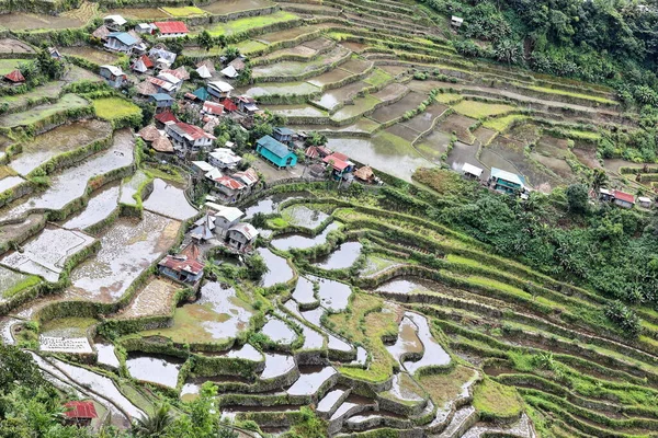 Village Batad Fait Partie Des Terrasses Riz Cordillère Des Philippines — Photo