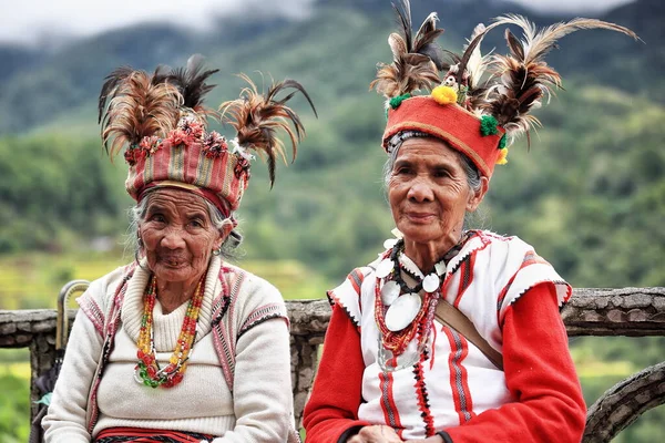 Banaue Philippines October 2016 Some Elderly Ifugaos Men Women Still — Stock Photo, Image