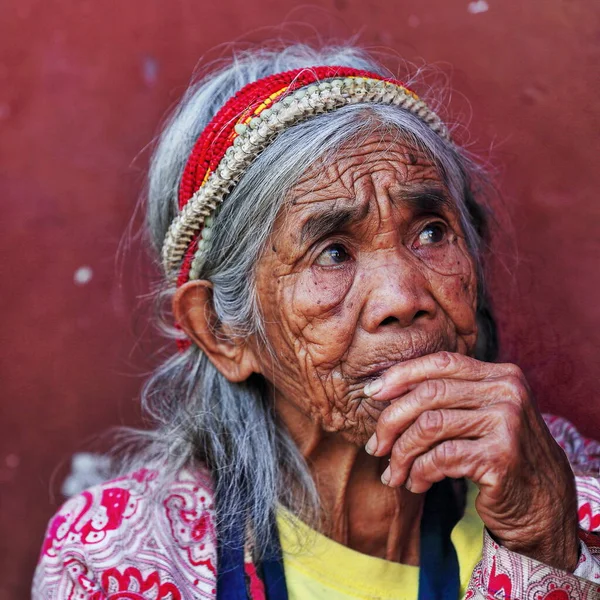 Sagada Philippines October 2016 Some Old Women Igorot Hill Tribe — Stock Photo, Image