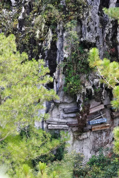 Sagada Filipiny Października 2016 Igorotowie Praktykują Unikalne Zwyczaje Pogrzebowe Zmarli — Zdjęcie stockowe