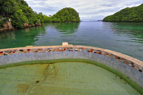 Blick Nach Norden Bei Ebbe Auf Das Ruhige Grüne Wasser — Stockfoto