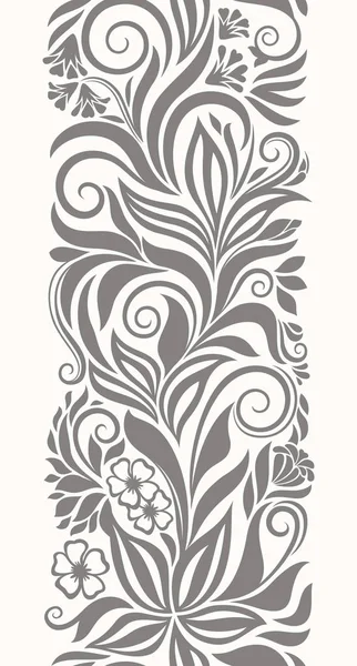 Borde floral sin costura . — Vector de stock