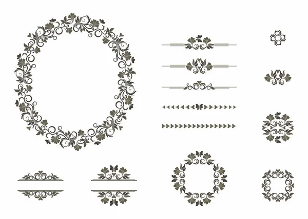 Vector set of graphic elements for design. — Stock Vector