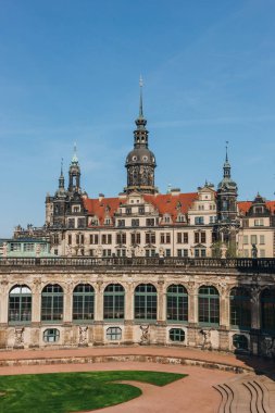 19 MAY 2018 - DRESDEN, GERMANY: beautiful building of Dresdner Zwinger on sunny day clipart