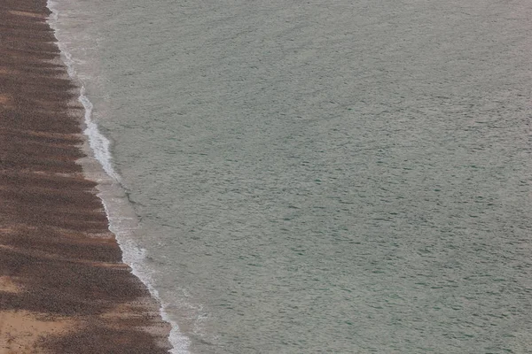 Luftaufnahme der malerischen Meeresküste bei Etretat, Frankreich — Stockfoto