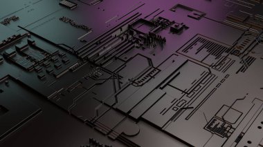 Anakart 3d illüstrasyon