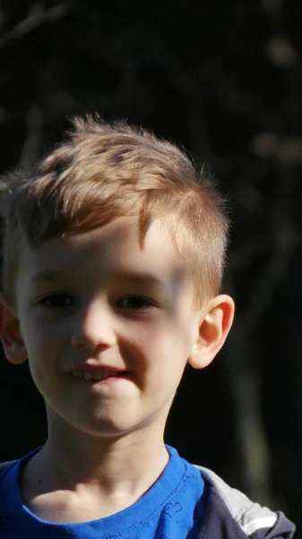 Portrait European Boy — Stock Photo, Image