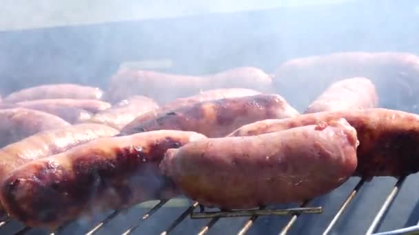 Grillede Pølser Parken – Stock-video