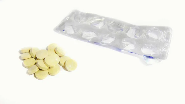 Pills White Background — Stock Photo, Image