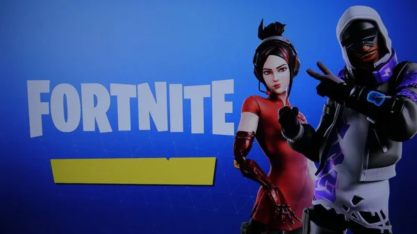 1 de abril de 2019, Brasil. Jogue Fortnite na tela do dispositivo