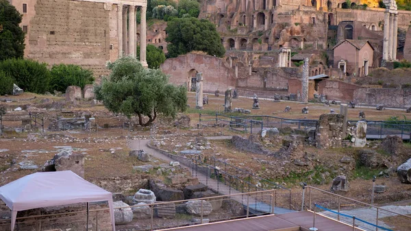 Roma Antiga Escavação Cevada Quadrada — Fotografia de Stock