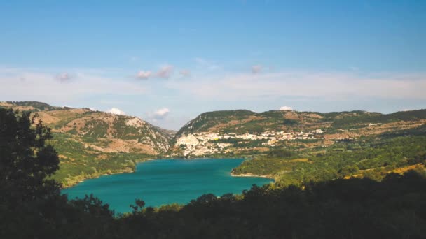 Vista panoramica sulla Barrea. Provincia di LAquila, Abruzzo — Video Stock