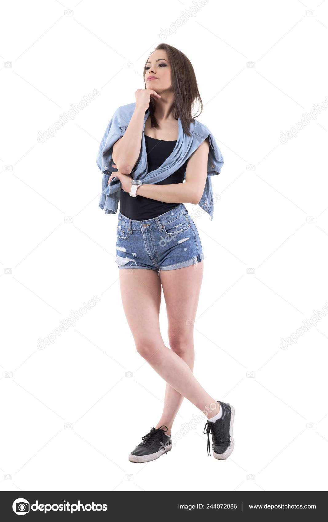 short jeans jacket for girl