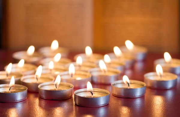 Velas Biblia Religión Abstracta Navidad Fondo —  Fotos de Stock