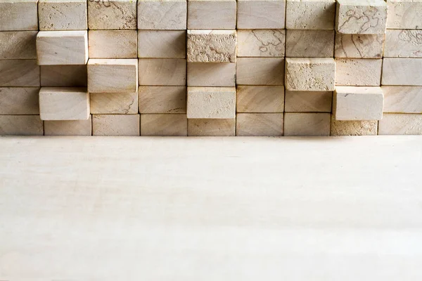 Puzzle Legno Blocco Astratto Team Corporation Concetto Sfondo — Foto Stock