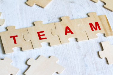 Bulmaca üzerinde takım kelime arka plan iş kavramı