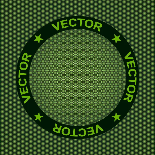 Абстракция, текстура темно-зеленых шестиугольников, резиновая поверхность — стоковый вектор