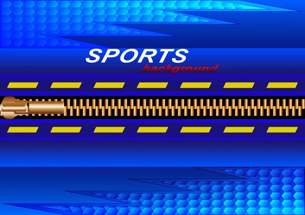 Sport abstrakter Hintergrund, vergoldeter Verschluss — Stockvektor