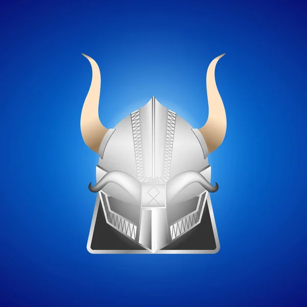 Casque réaliste Viking — Image vectorielle