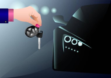 bir arabanın anahtarları