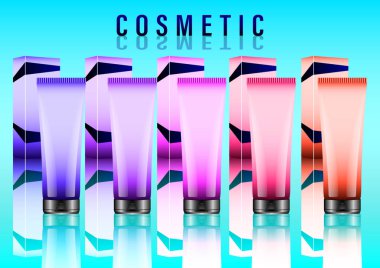 Set krem tasarımı ambalaj 