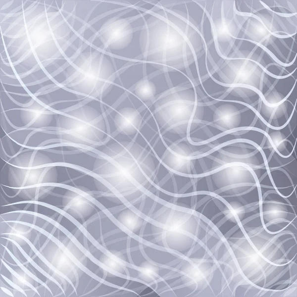 Прозрачные Белые Кривые Полосы Круги Абстрактный Фон Декоративное Стекло Лёд — стоковый вектор