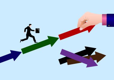 Destek. Alkış bir hedefe ulaşmak için yardımcı olur