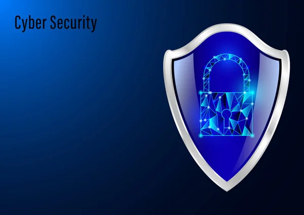 Siber güvenlik kavramı — Stok Vektör