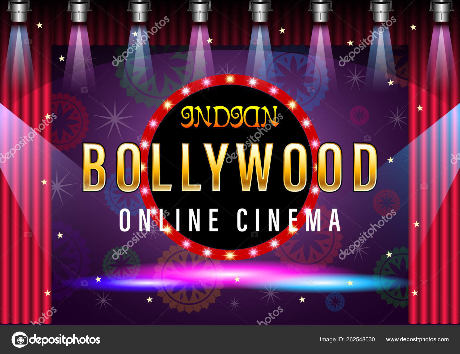 Indian Bollywood Online Cinema Banner for web background design Stock  Vector Image by ©Tikofff #262548030
