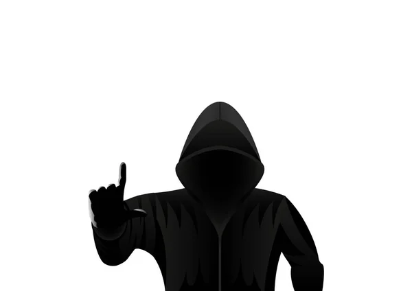 kapüşonlu adam, hacker beyaz bir arka plan üzerinde izole 
