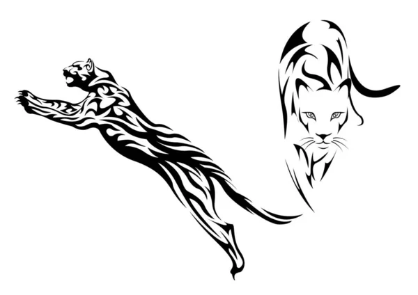 Jaguar baskı t-shirt