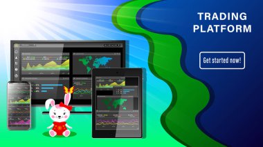 Finansal iş panosu masaüstü 