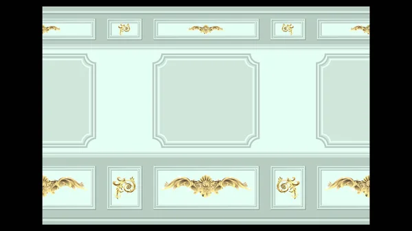 Stucco gold wall panel moulding seamless — Stock Illustration Stucco gold wall panel moulding seamless Royalty Free Stock Vectors