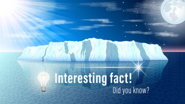 İlginç gerçek yazıt afiş.