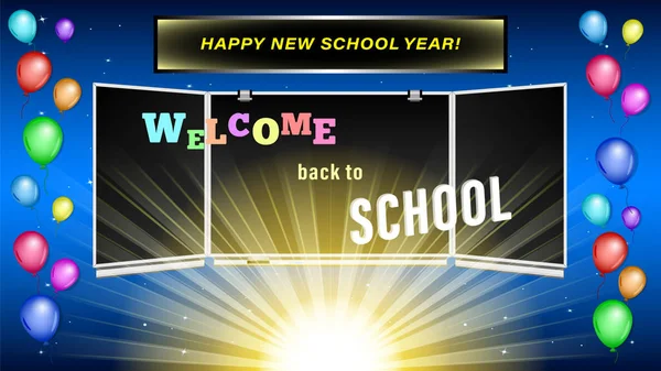 Welcome back to School — Stock Vector