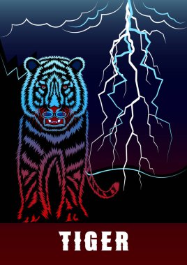 Kaplan başı ön görünümü ayrıntılı kontur vektörü.