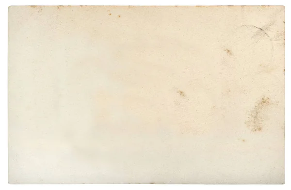 Used Paper Sheet Edges Old Cardboard Stains White Background — Stock Photo, Image