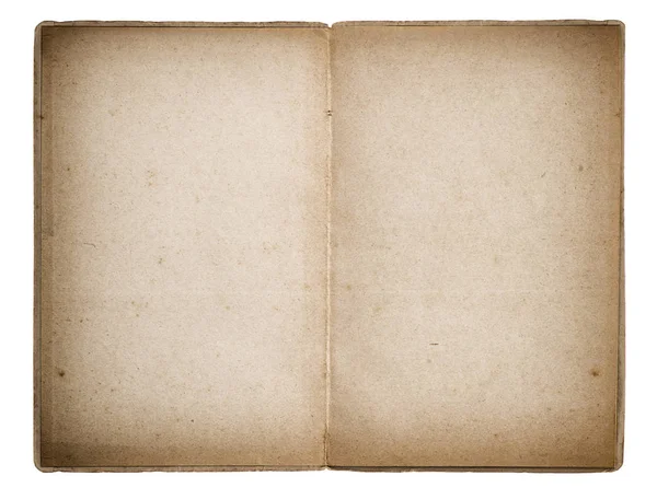 Beyaz Arka Plan Üzerinde Izole Kağıt Sayfaları Açık Eski Kitap — Stok fotoğraf