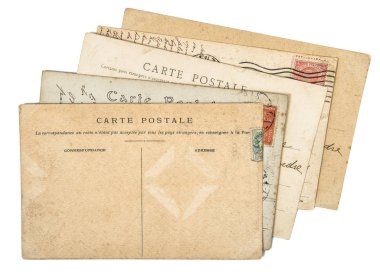 Vintage Kartpostallar. Eski el yazısıyla mektup mai. Kağıt arka plan