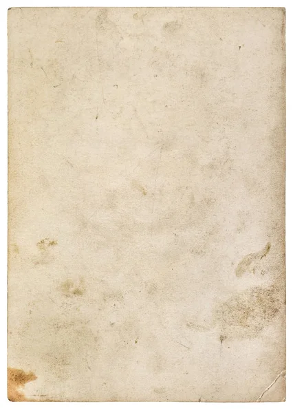 Arkusz Papieru Białym Tle Zużyte Fakturę Tekturowe — Zdjęcie stockowe