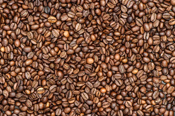 咖啡豆背景纹理 食品饮料 — 图库照片