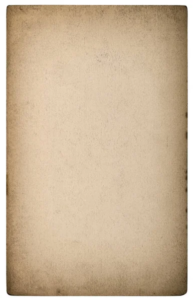 Używany arkusz papieru Stare plamy kartonowe winieta — Zdjęcie stockowe