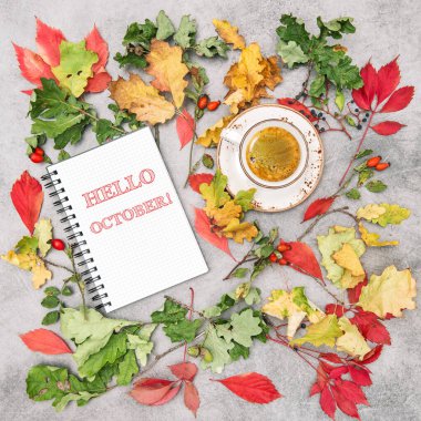 Merhaba October! Kağıt ve kahve. Sonbahar düzlüğü