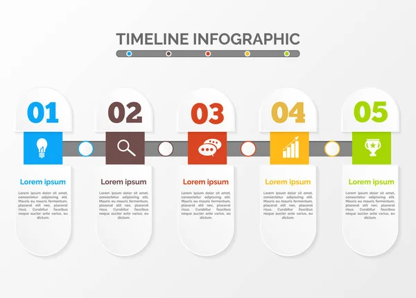 Abstracte tijdlijn infographics. — Stockvector