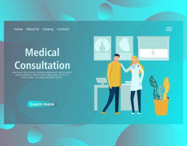 Web sayfa tasarım şablonu için online tıbbi destek, diş hizmetleri