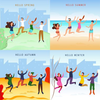 Yılda farklı zamanlarda karikatür kişi oynamak.