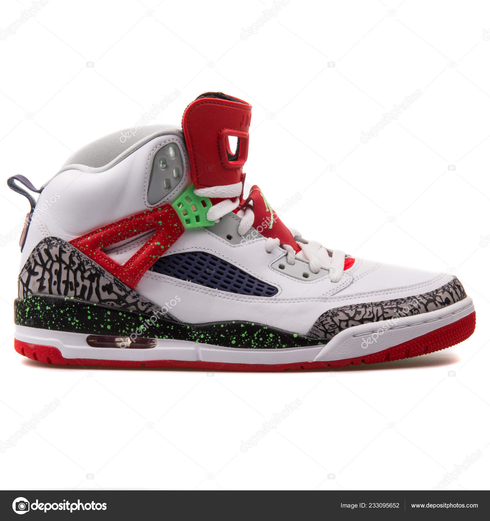 jordan spizike red and white
