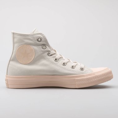 Converse Chuck Taylor All Star yüksek gri ve gül spor ayakkabı