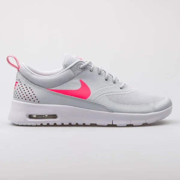 Nike air max top thea gris y rosa