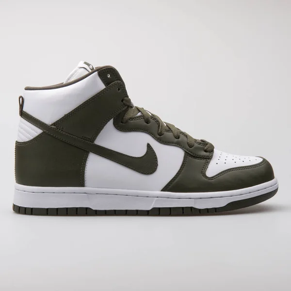 Nike Dunk Retro khaki and white sneaker — Stock Photo, Image